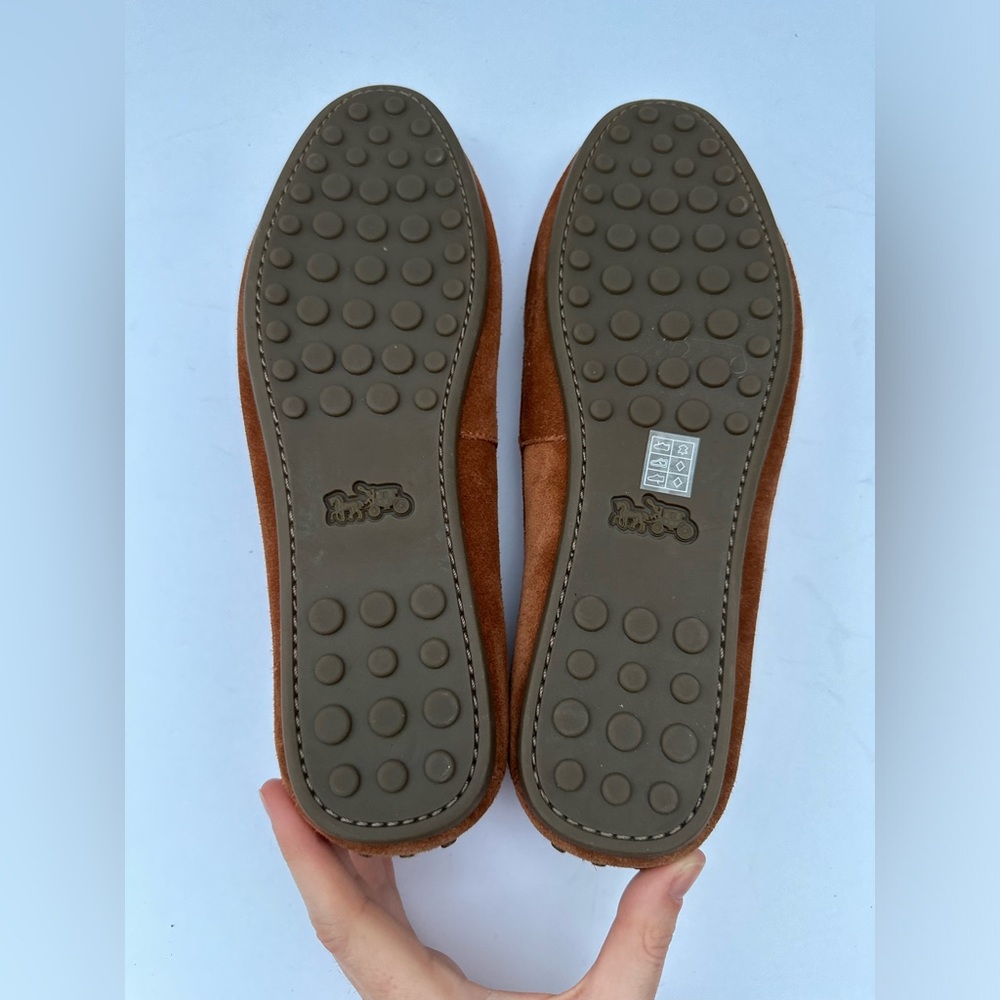 Coach Brown Suede Moccasins - Picture 8 of 9